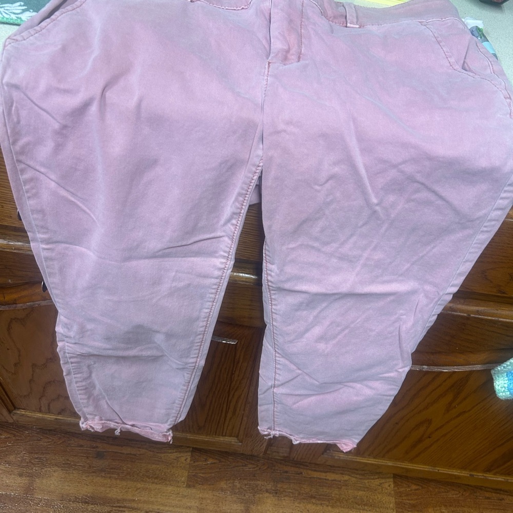 LOFT Dusty Pink Cropped Pants